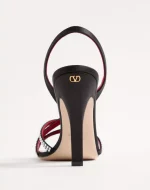 Valentino Dans Le Foyer Satin Sandal With Crystals 105Mm - Image 2